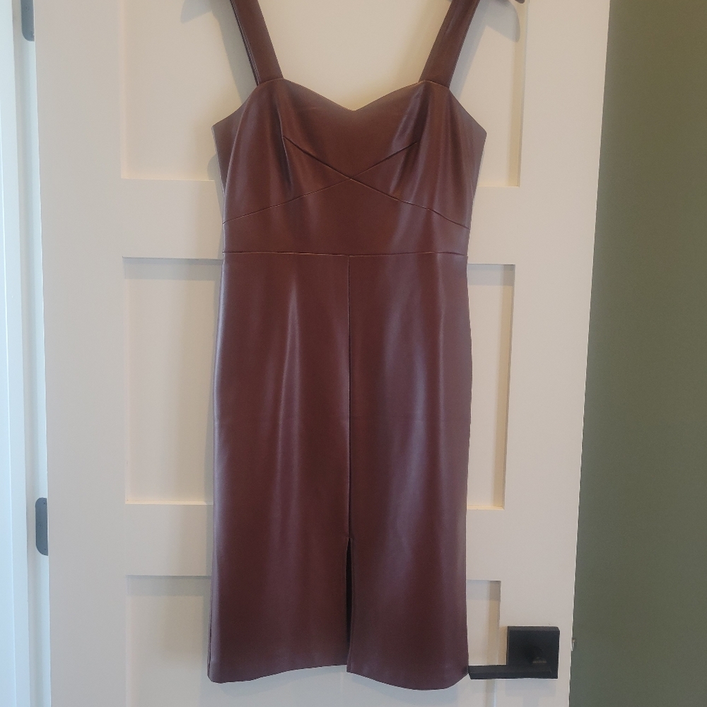 NWT French Connection Faux Leather Dress Size 2